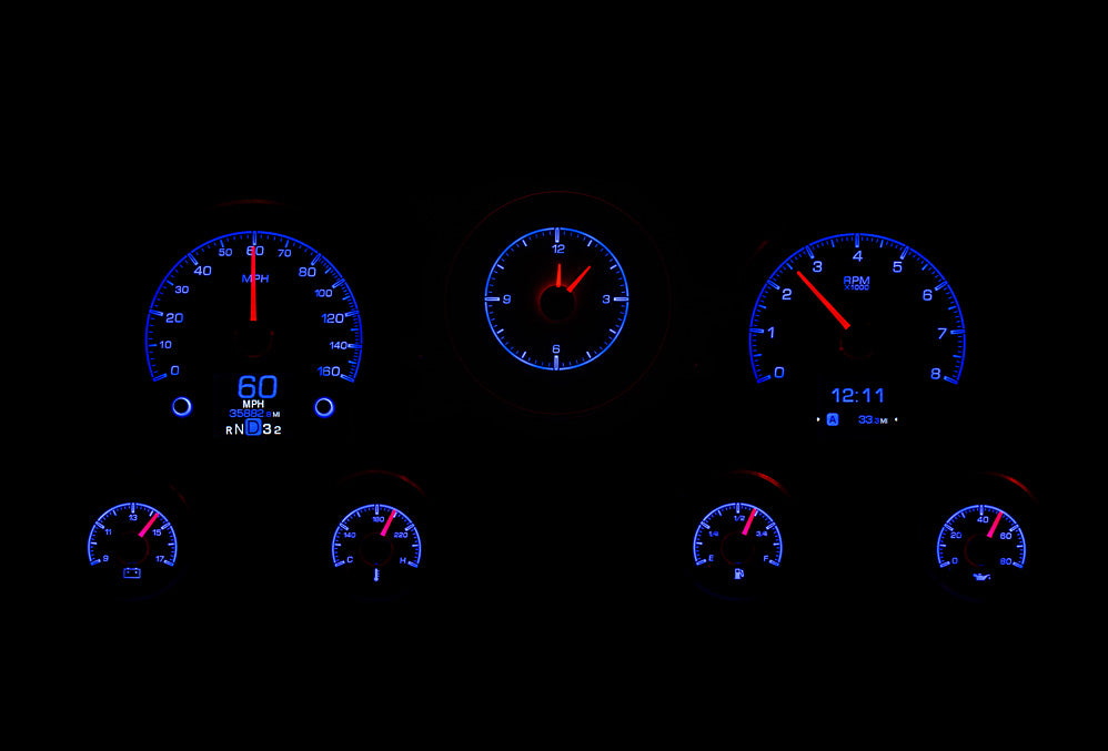 Dakota Digital HDX Gauges for 1967- 72 Chevy/ GMC Pickup - HDX-67C-PU