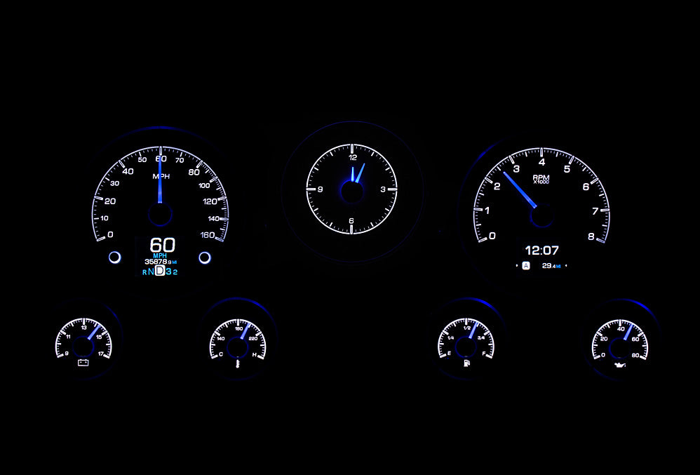 Dakota Digital HDX Gauges for 1967- 72 Chevy/ GMC Pickup - HDX-67C-PU