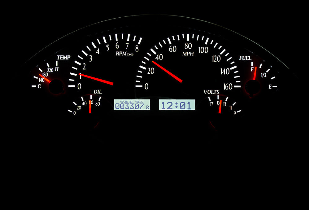 Dakota Digital VHX Gauges for 1955- 56 Chevy Car - VHX-55C