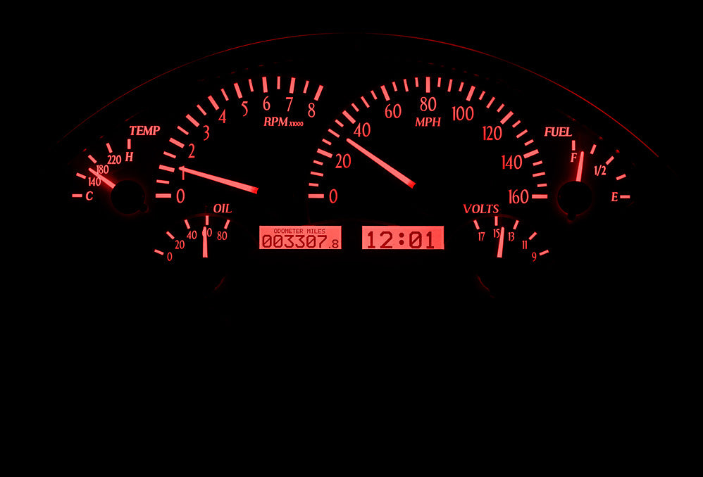 Dakota Digital VHX Gauges for 1955- 56 Chevy Car - VHX-55C