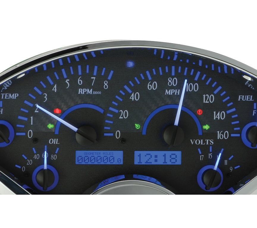 Dakota Digital VHX Gauges for 1955- 56 Chevy Car - VHX-55C