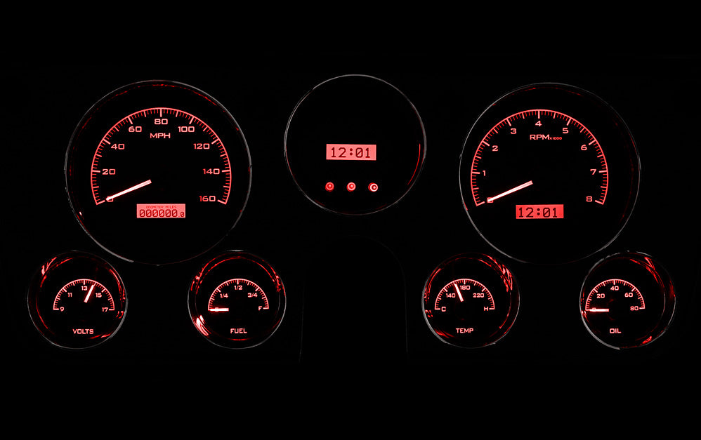 Dakota Digital VHX Gauges for 1967- 72 Chevy/ GMC Pickup - VHX-67C-PU, VHX-67C-PA