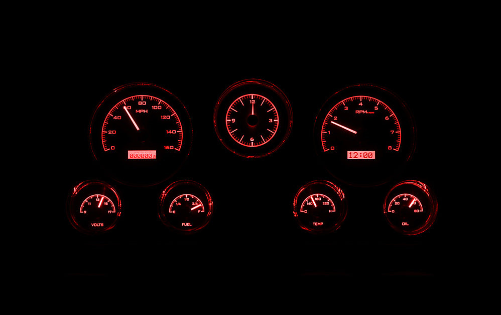 Dakota Digital VHX Gauges for 1967- 72 Chevy/ GMC Pickup - VHX-67C-PU, VHX-67C-PA