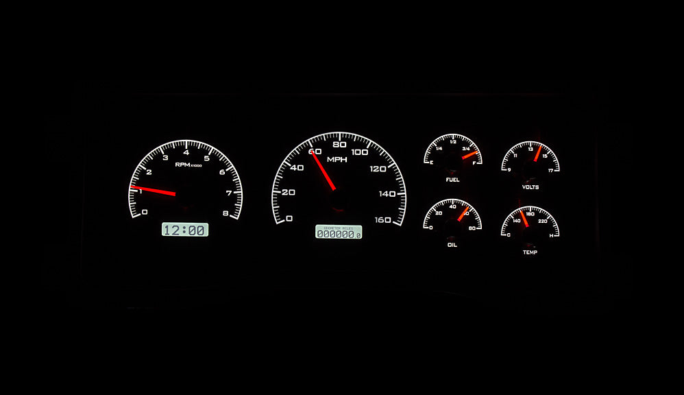 Dakota Digital VHX Gauges for 1995- 98 Full-size, 1995- 00 SUV & HD Pickup Chevy/ GMC - VHX-95C-PU