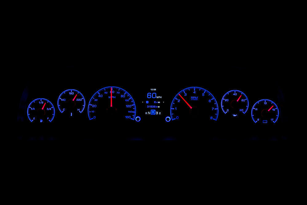 Dakota Digital HDX Gauges for 1960- 63 Chevy Pickup - HDX-60C-PU