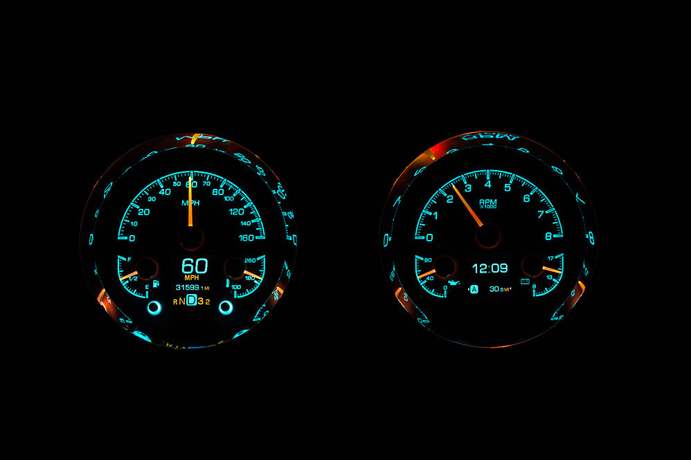 Dakota Digital HDX Gauges for 1954 Chevy Pickup - HDX-54C-PU