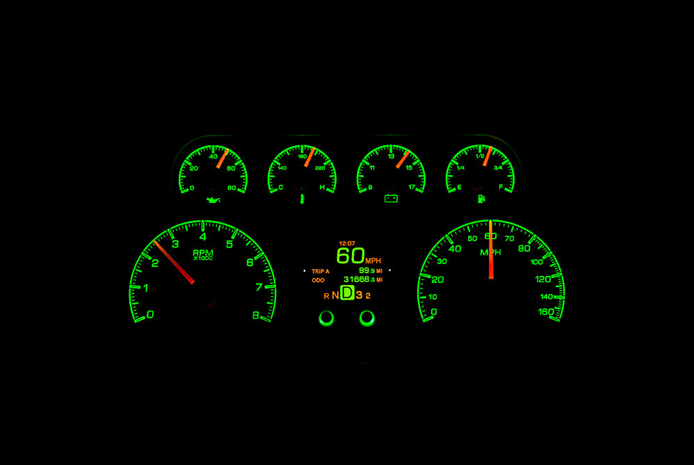 Dakota Digital HDX Gauges for 1988- 94 Chevy/ GMC Pickup/SUV - HDX-88C-PU