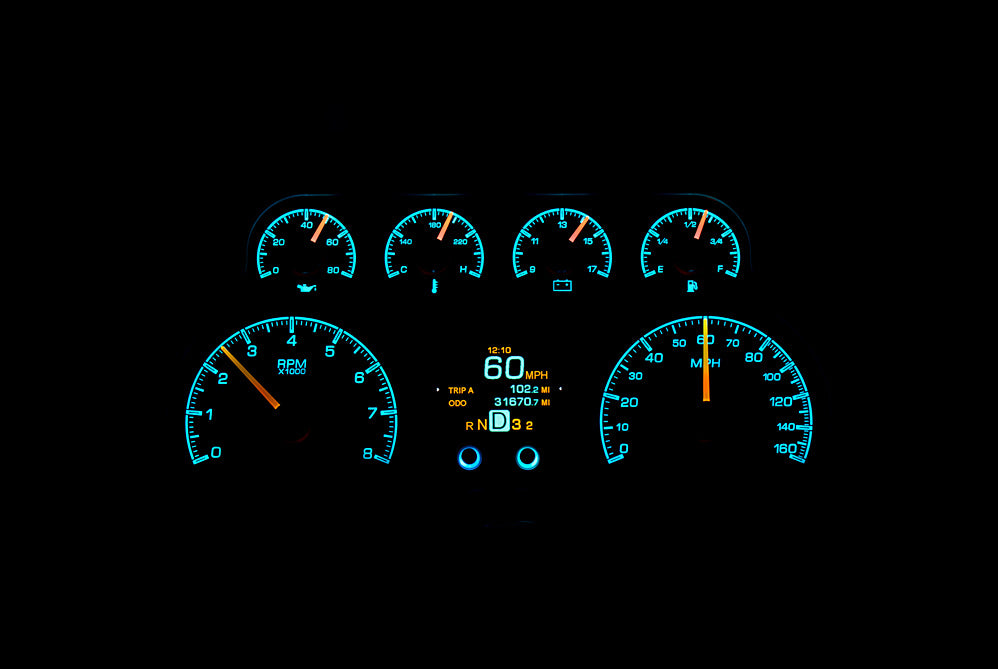 Dakota Digital HDX Gauges for 1988- 94 Chevy/ GMC Pickup/SUV - HDX-88C-PU