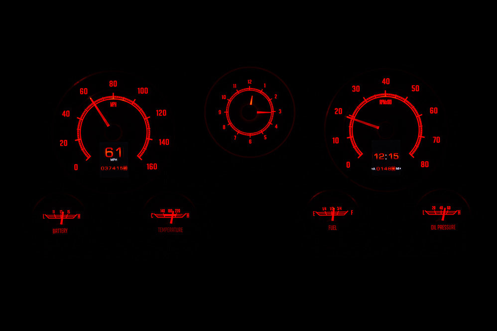 Dakota Digital RTX Gauges for 1967- 72 Chevy/ GMC Pickup - RTX-67C-PU-X