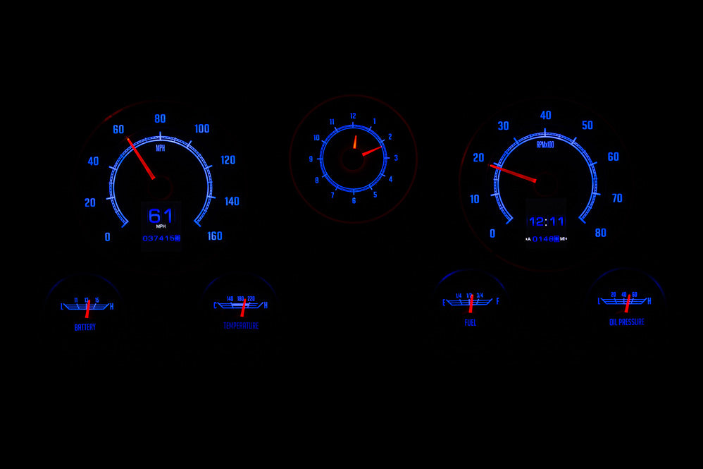 Dakota Digital RTX Gauges for 1967- 72 Chevy/ GMC Pickup - RTX-67C-PU-X