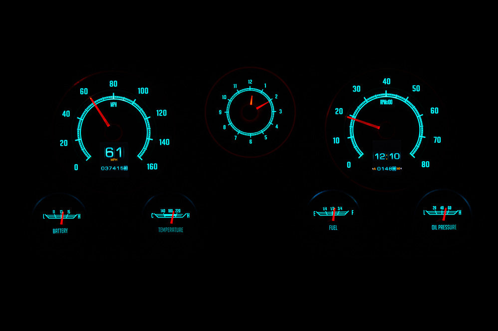 Dakota Digital RTX Gauges for 1967- 72 Chevy/ GMC Pickup - RTX-67C-PU-X