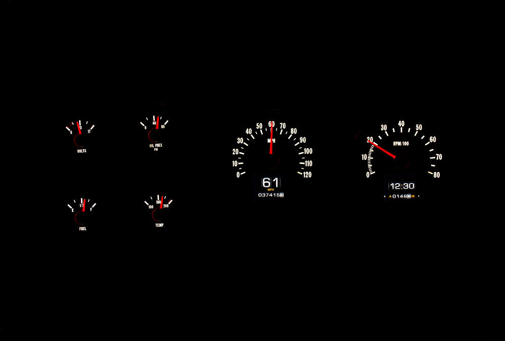 Dakota Digital RTX Gauges for 1973 - 1987 Chevy Pickup, 1973 - 1991 Chevy Blazer, GMC Jimmy and Suburbans