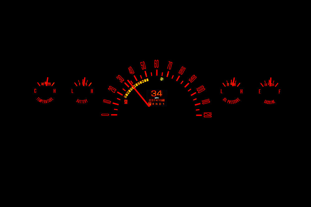 Dakota Digital RTX Gauges for 1960- 63 Chevy Pickup - RTX-60C-PU-X