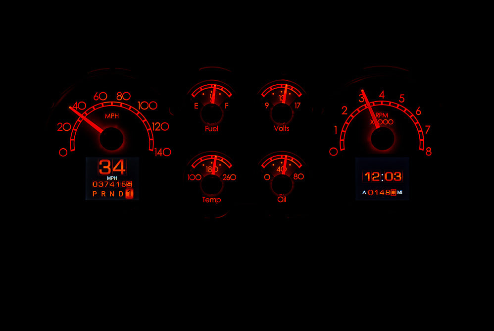 Dakota Digital RTX Gauges for 1978 - 1988 Chevy Monte Carlo, 1978 -1987 Chevy El Camino, Malibu, Caballero