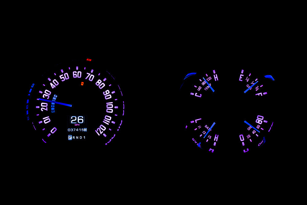 Dakota Digital RTX Gauges for 1954 Chevy Pickup - RTX-54C-PU-X