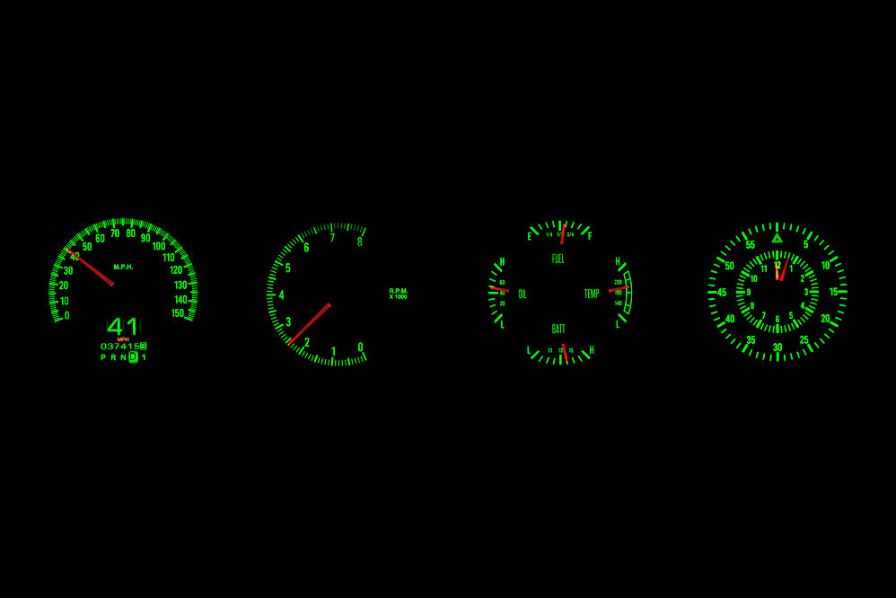 Dakota Digital RTX Gauges for 1970 - 1974 Dodge Challenger and 1970- 74 Cuda with Rallye dash