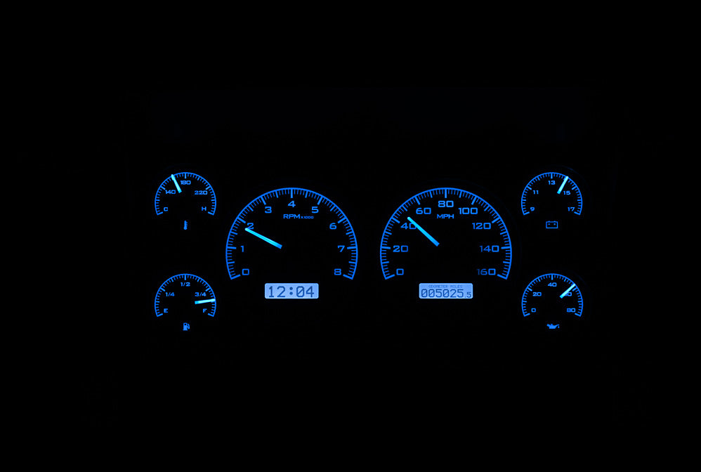 Dakota Digital VHX Gauges for 1986- 93 Chevy/ GMC S-10/ S-15 Pickups and 1986- 94 S-10/ S-15 Blazers/ Jimmy - VHX-86C-S10