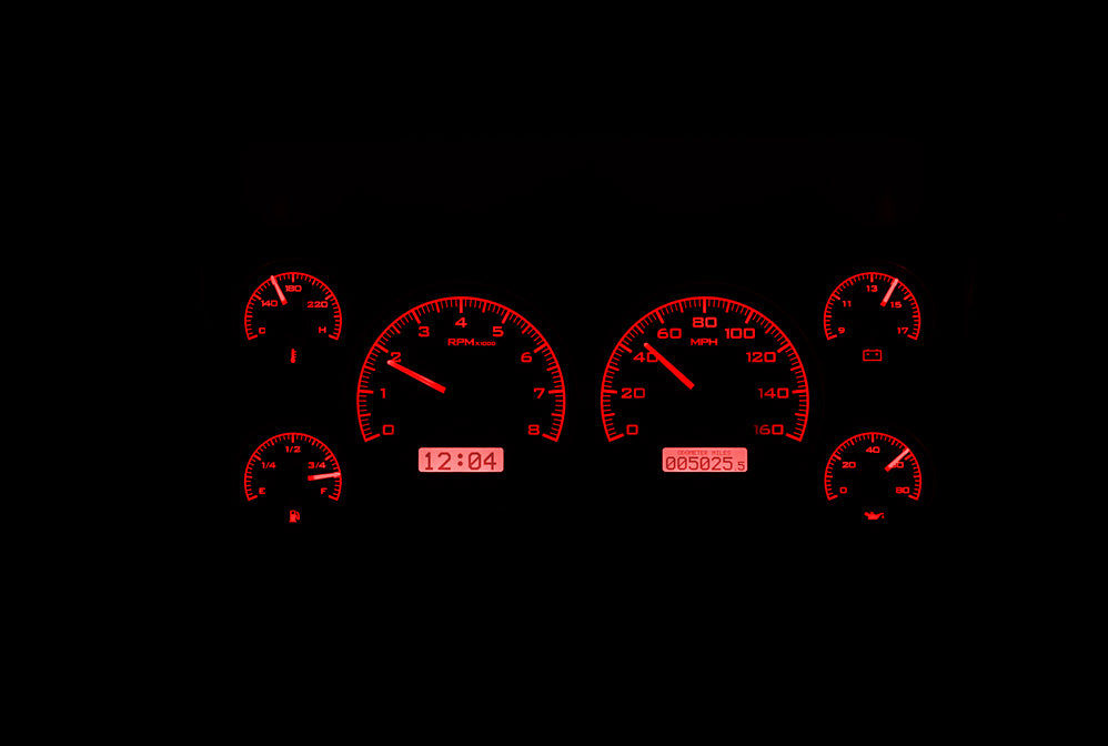Dakota Digital VHX Gauges for 1986- 93 Chevy/ GMC S-10/ S-15 Pickups and 1986- 94 S-10/ S-15 Blazers/ Jimmy - VHX-86C-S10