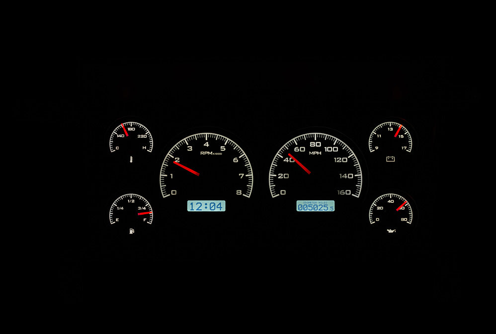 Dakota Digital VHX Gauges for 1986- 93 Chevy/ GMC S-10/ S-15 Pickups and 1986- 94 S-10/ S-15 Blazers/ Jimmy - VHX-86C-S10