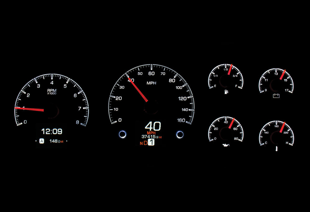 Dakota Digital HDX Gauges for 1995- 98 Full-size, 1995- 00 SUV & HD Pickup Chevy/ GMC - HDX-95C-PU