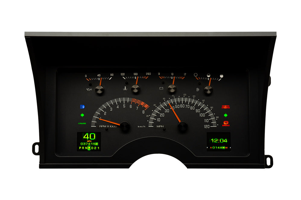 Dakota Digital RTX Gauges for 1992- 94 Chevy/ GMC Pickup/ Suburban/ Tahoe/ Yukon - RTX-92C-PU-X