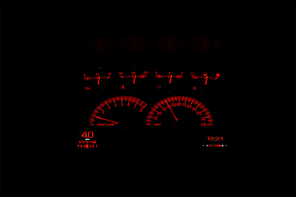 Dakota Digital RTX Gauges for 1992- 94 Chevy/ GMC Pickup/ Suburban/ Tahoe/ Yukon - RTX-92C-PU-X