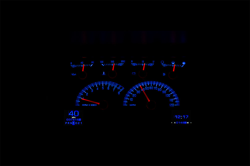 Dakota Digital RTX Gauges for 1992- 94 Chevy/ GMC Pickup/ Suburban/ Tahoe/ Yukon - RTX-92C-PU-X