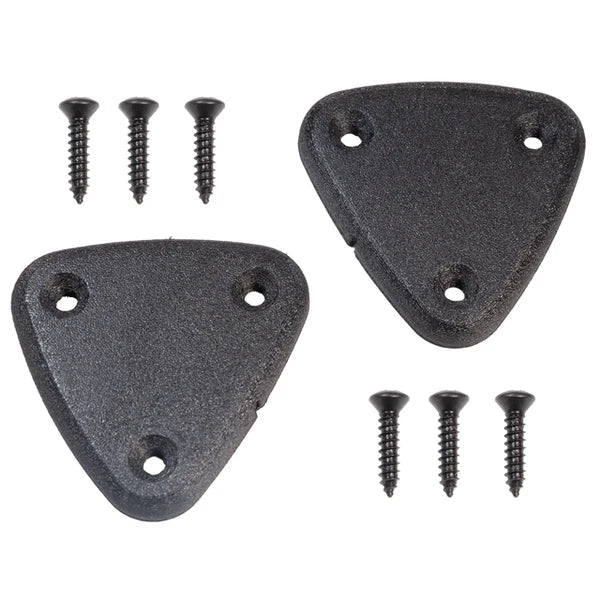 1970–2002 Camaro & Firebird Visor Delete Plates – Textured ABS