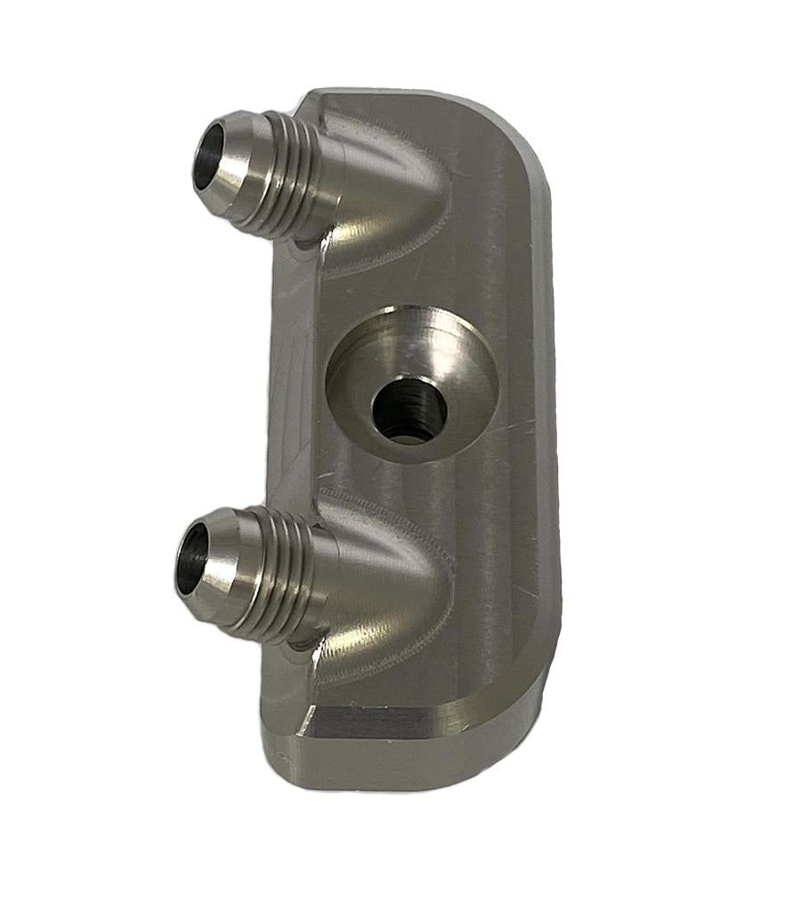 Low Profile transmission cooler manifold adapter 6L80e 6L90e 8L90e 10L80e 10L90e