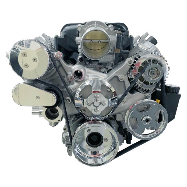 Vintage Air LT1 Gen V Accessory Drive System - AC Power Steering Alternator - Serpentine