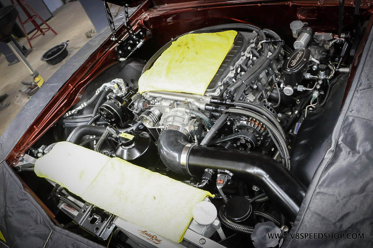 Billet LT4 Accessory Drive - Wet Sump 6.2L Supercharged Serpentine Kit by Wegner