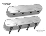 Holley 2 Piece "Chevrolet" Script LS Valve Covers - Hidden Coils