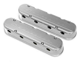 Holley 2 Piece "Chevrolet" Script LS Valve Covers - Hidden Coils