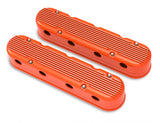 Holley 2 Piece Finned LS Valve Covers - Hidden Coils