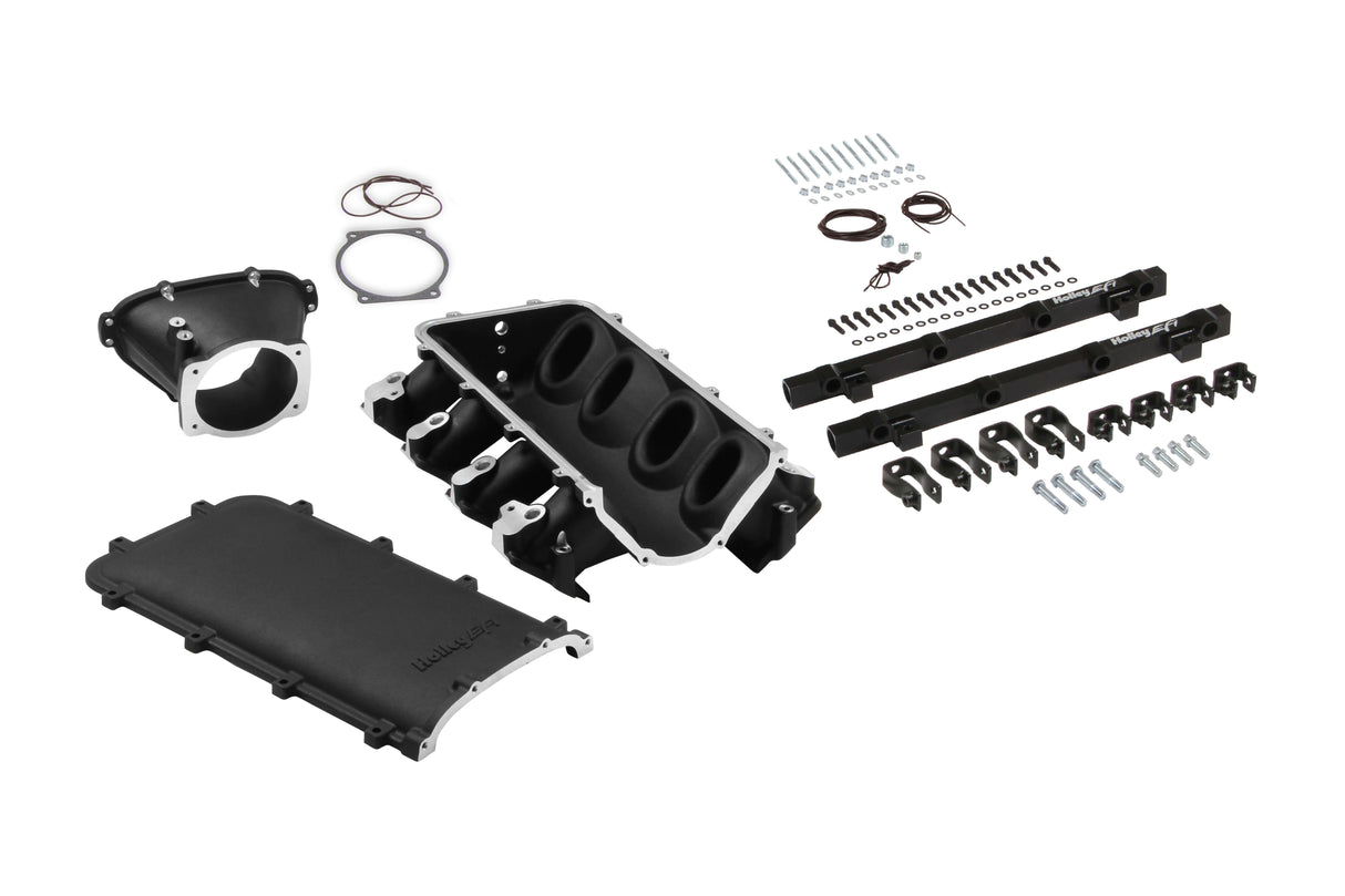 Holley LS3 Ultra Lo-Ram Intake Manifold - Single Injector - Black