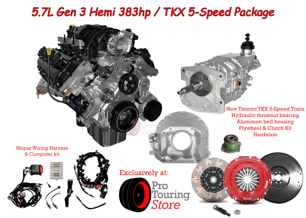 Mopar 5.7L Gen 3 Hemi & Tremec TKX 5-Speed Engine & Transmission Package