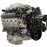 LSA Accessory Drive - Billet w/AC, PS, Alternator - Black - Serpentine