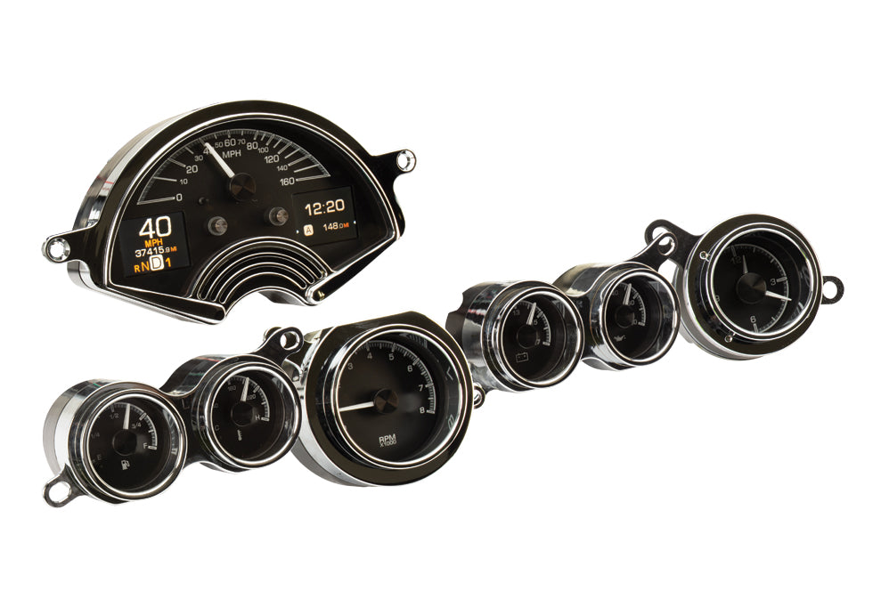Dakota Digital HDX Gauges - 1953-1957 Corvette C1
