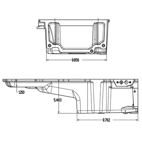 Holley 302-2 LS Swap Oil Pan - Aluminum