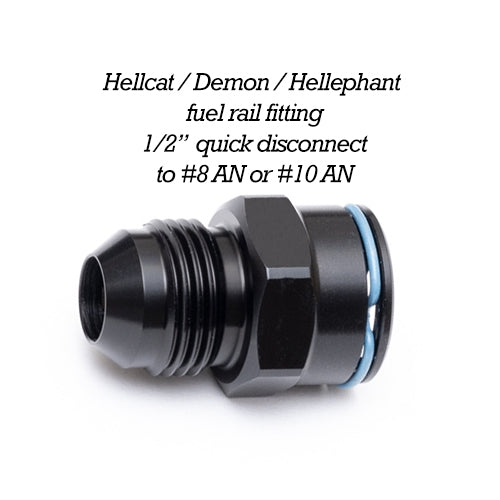 Hellcat - Demon - Hellephant Fuel Rail Fitting 8AN 10AN Adapter