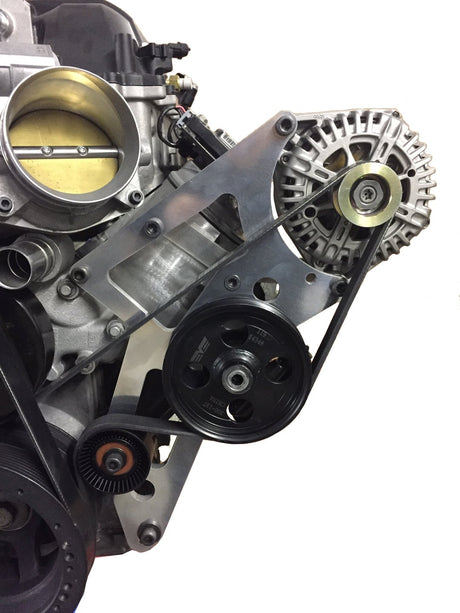 LSA Accessory Drive - 8-rib Serpentine - A/C Power Steering Alternator Complete Kit Supercharged CTS-V ZL1