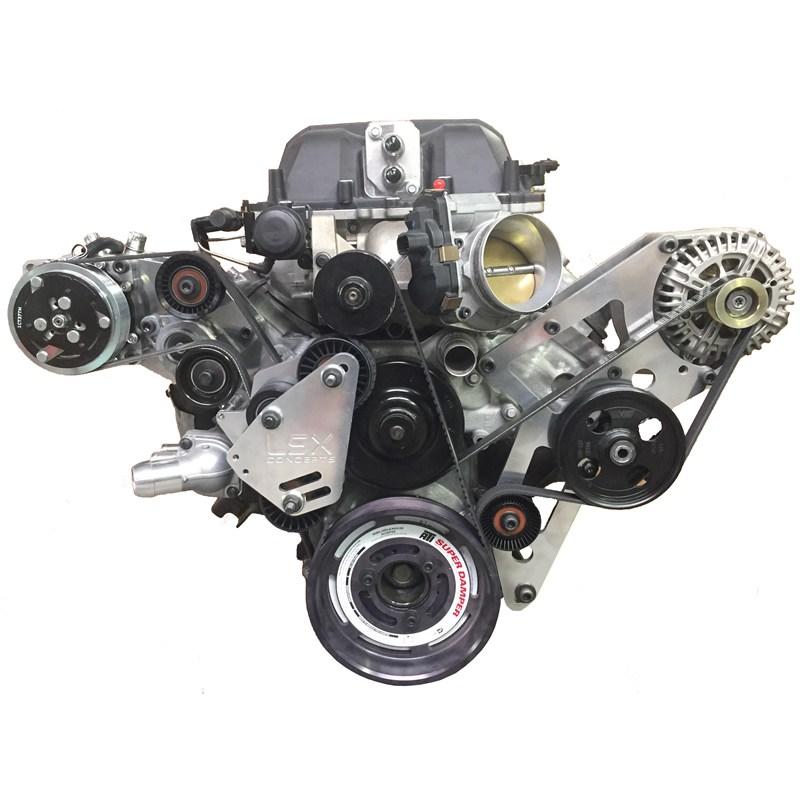 LSA Accessory Drive - 8-rib Serpentine - A/C Power Steering Alternator Complete Kit Supercharged CTS-V ZL1
