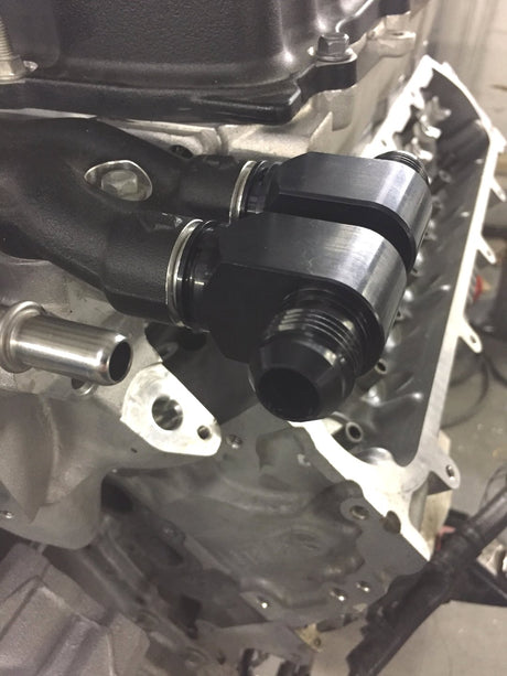 LT4, LT5 & LSA Intercooler Quick Connect 10 AN Adapter - 90 DEGREE - Billet