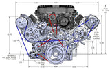 Billet LT4 Accessory Drive - Wet Sump 6.2L Supercharged Serpentine Kit by Wegner