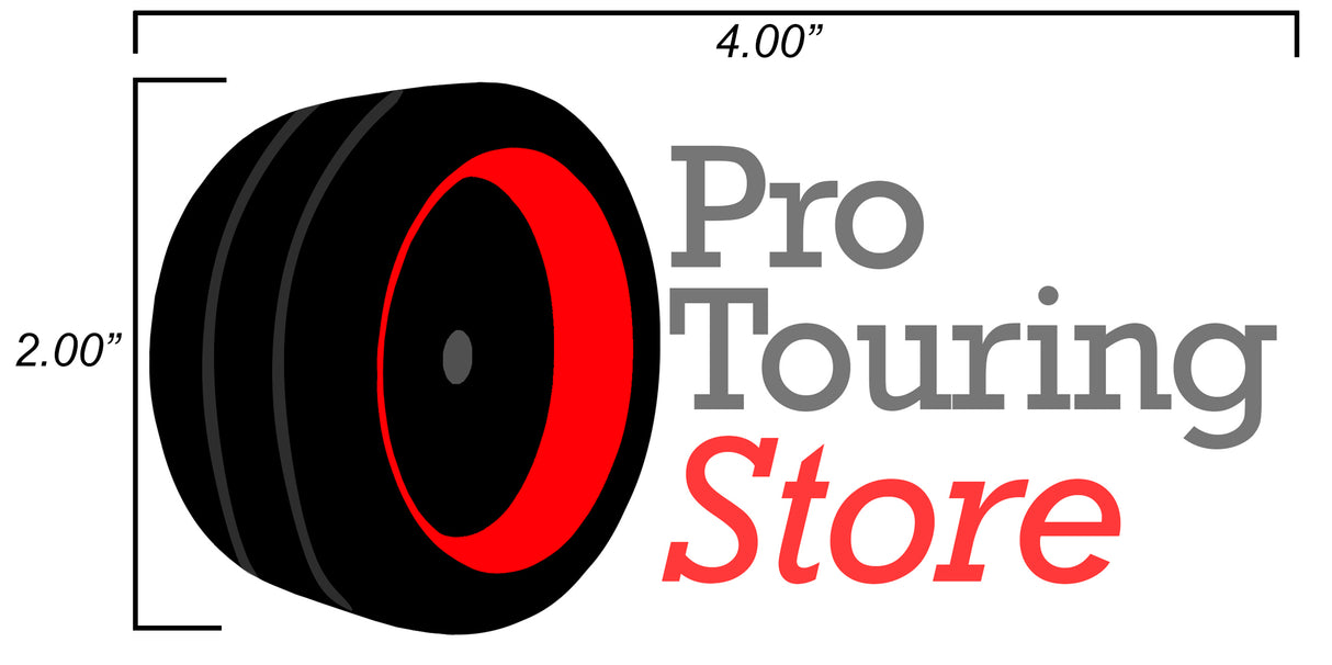Pro Touring Store Decal 2x4 Rectangle
