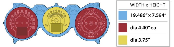 Dakota Digital RTX Gauges 1964-1965 Chevelle - Malibu El Camino