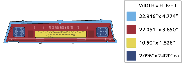 Dakota Digital RTX Gauges 1966-1967 Chevelle - Malibu El Camino