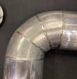Tight 3 Inch Stainless Bends / Pie Cuts 90 Degree