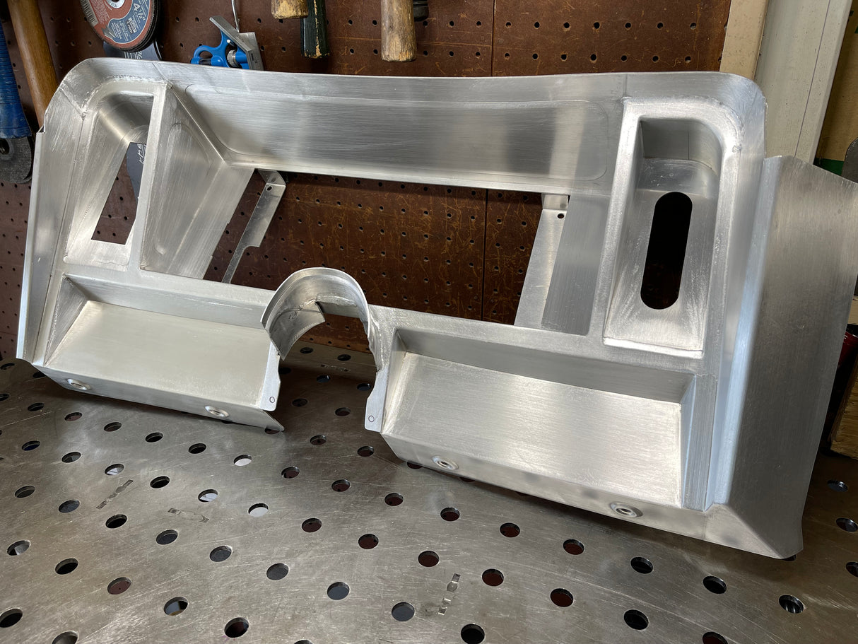 1969 Camaro Aluminum Gauge Carrier Bezel For 12.3" Holley Pro Dash - Nova