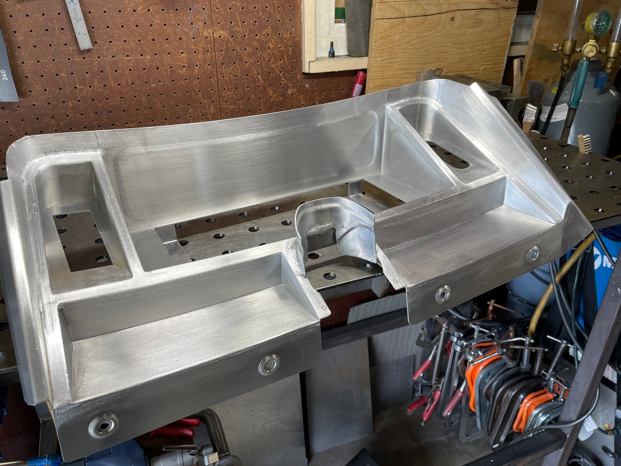 1969 Camaro Aluminum Gauge Carrier Bezel For 12.3" Holley Pro Dash - Nova